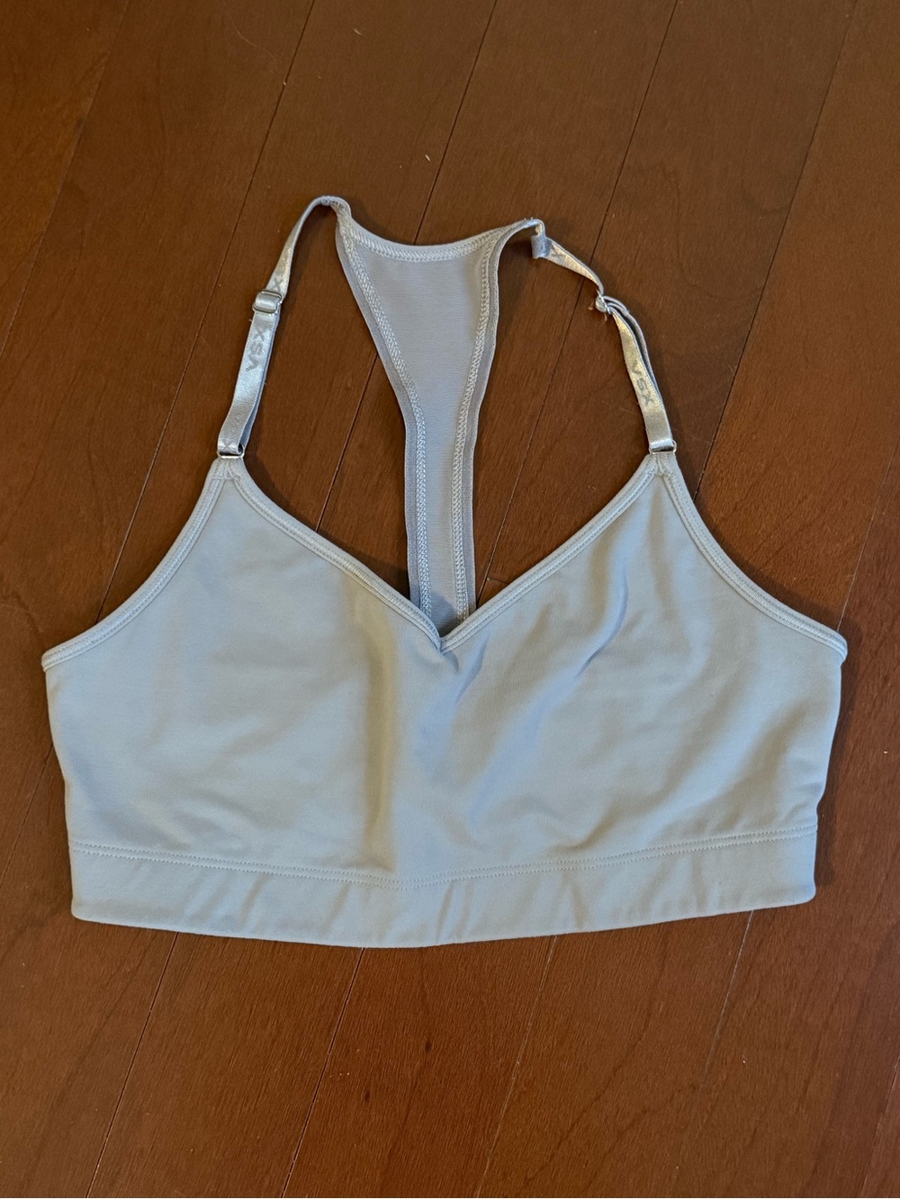 Victoria Secret VSX Light Grey Racerback Bralette Sports Bra